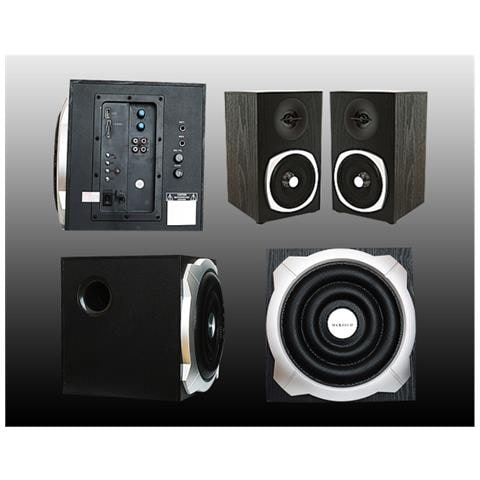 Trade Shop - Casse Subwoofer 2.1 Bluetooth Altoparlanti Audio Amplificate Speaker Maxtech Ca-ss005 - Foto 1