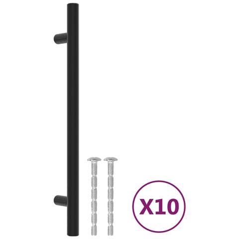 Maniglie per Mobili 10pz Nere 160mm in Acciaio Inox - Foto 2