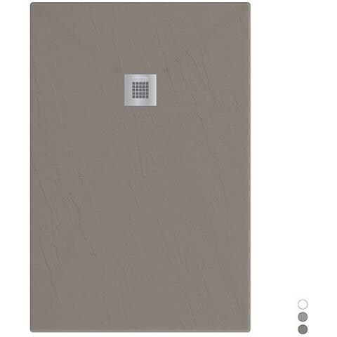 Piatto Doccia In Marmoresina Rettangolare 90x110 Cm Tortora Finitura Pietra Estasi Londra - Foto 1