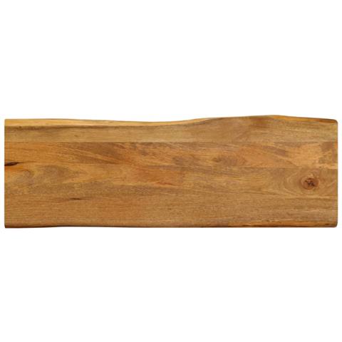 Piano Tavolo 120x40x2,5 Cm Bordi Vivi In Legno Massello Mango - Foto 1