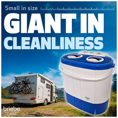 Wm1140 Mini Lavatrice Portatile Camping 3kg Lavati, 1kg Centrifuga, 2 Scomparti 190 W Bianco /blu - Foto 14