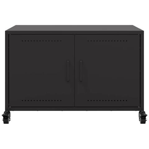 Mobile TV Nero 68x39x43,5 cm in Acciaio - Foto 2