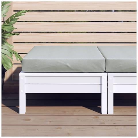 Cuscino Per Pallet Grigio Chiaro Mélange 60x60x10 Cm In Tessuto - Foto 3