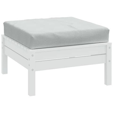 Cuscino Per Pallet Grigio Chiaro Mélange 60x60x10 Cm In Tessuto - Foto 1