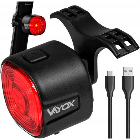 Smart Usb-c 400mah Lampada Posteriore Per Bicicletta Va0157 Vayox - Foto 1