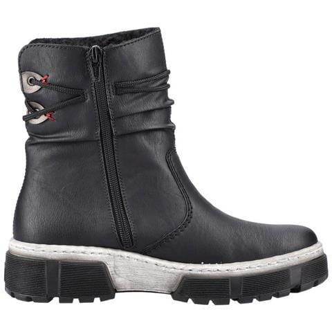 Black Casual Boots Stivali Sintetico E Tessile Scarpe Donna Nero Eu 36, X8658-00 - Foto 3