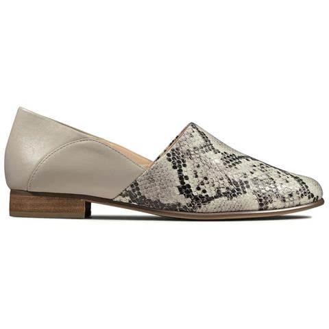 Décolleté Clarks Donna Pure Tone In Pelle Di Serpente Grigio 36 - Foto 1