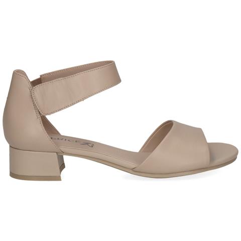 Beige Nappa Casual Open Sandals Sandali Pelle Scarpe Donna Beige Eu 36, 9-28212-42-402 - Foto 2