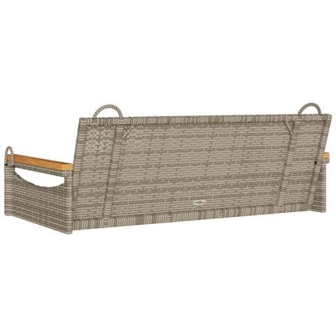 Panchina Dondolo Grigia 109x62x40 cm in Polyrattan - Foto 9