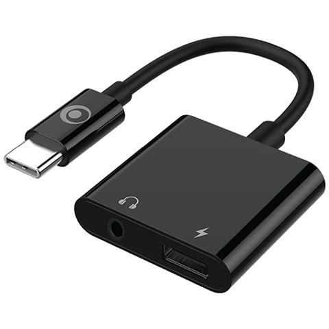 Adattatore Audio Da Usb-c A 3,5 Mm E Caricatore Usb-c Compatto Da 60 W 12 Cm, Nero - Foto 1