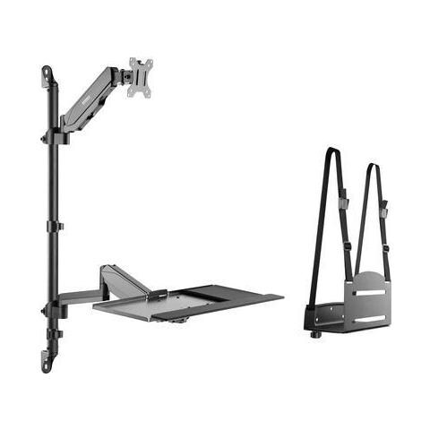 Supporto a Muro per Monitor 13-27 Nero - Foto 1