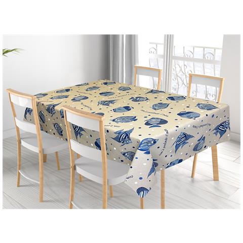 Tovaglia Per Salotto Cucina In Miros Misto Cotone Made In Italy Maldive Rp 140x240 Maldive - Foto 1