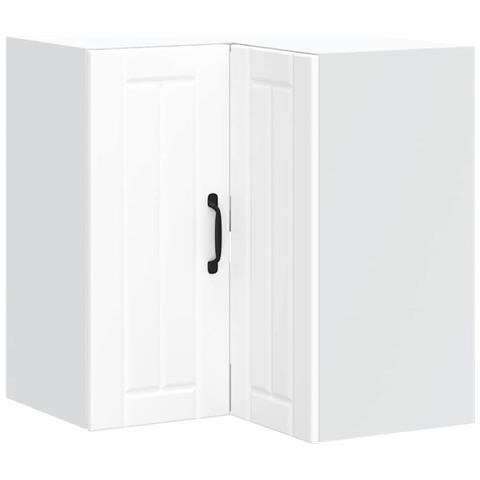 Pensile Da Cucina Ad Angolo Lucca Bianco In Legno Multistrato - Foto 2