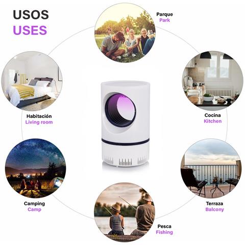 Trappola Per Zanzare Elettrica Dgs-111, Con Luce Led. Include Aspiratore Silenzioso E Serbatoio. - Foto 5