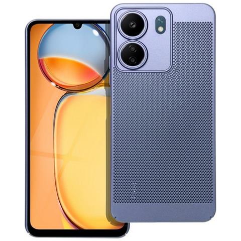 Custodia Back Cover Shell Rigida Antiscivolo Traforata Per Xiaomi Redmi 13c Poco C65 Blu - Foto 1