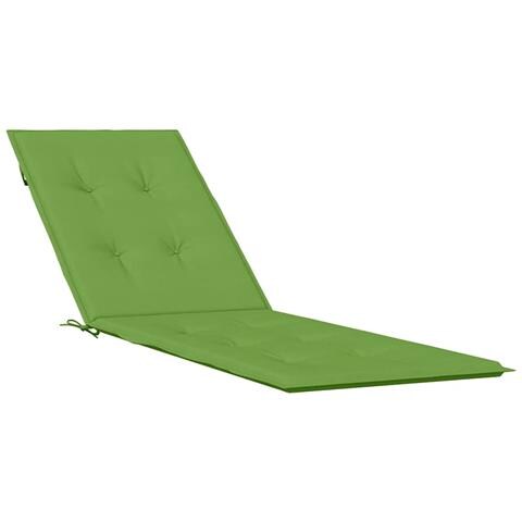 Cuscino Per Sdraio Verde Mélange (75+105) X 50 X 4 Cm In Tessuto - Foto 1