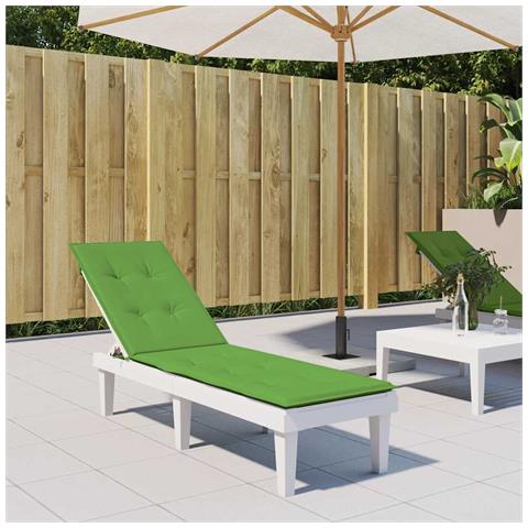 Cuscino Per Sdraio Verde Mélange (75+105) X 50 X 4 Cm In Tessuto - Foto 2