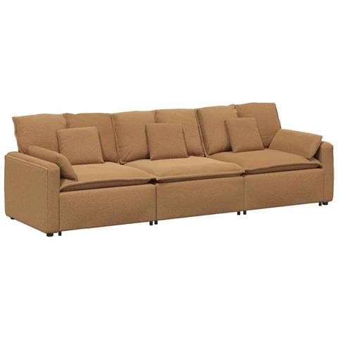 Divano Modulare con Cuscini Beige - Foto 1