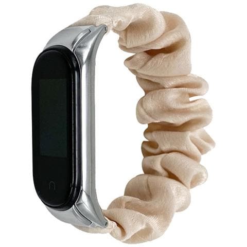 Cinturino Elastico Per Braccialetto Compatibile Con Xiaomi Mi Band 8 - Design Scrunchie Apricot - Foto 1