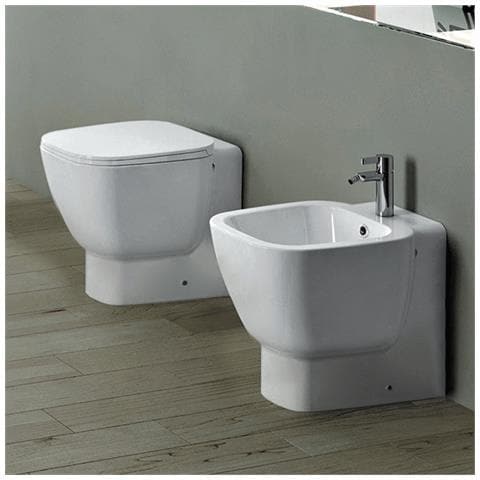 Sanitari Filo Muro One : Wc, Bidet, Copriwater Bianco - Foto 1