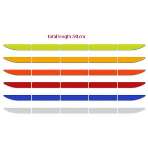 Kit Da 2 Strisce Riflettenti Per Auto, Protezione Paraurti Posteriore, Avviso Di Sicurezza Red - Foto 5