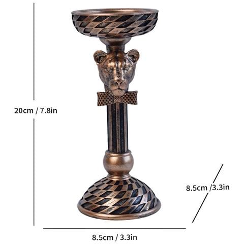 Candelabro Mosaico Animale: Elegante Decorazione Per La Casa In Stile Nordico Brown - Foto 2
