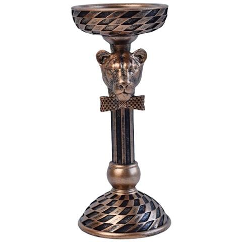 Candelabro Mosaico Animale: Elegante Decorazione Per La Casa In Stile Nordico Brown - Foto 1