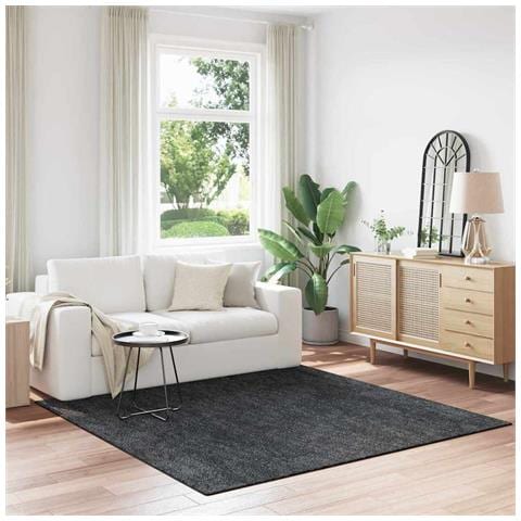 Tappeto Grigio scuro 200 x 200 cm Polipropilene - Foto 2