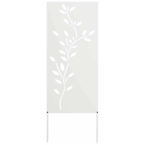 Pannello Decorativo da Giardino Bianco 50 x 140 cm - Foto 1