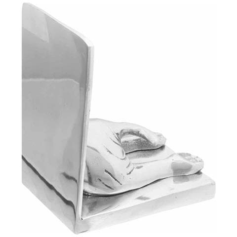 Fermalibri 2 pcs Argento 12 x 15 x 18 cm Alluminio - Foto 2