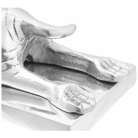 Fermalibri 2 pcs Argento 12 x 15 x 18 cm Alluminio - Foto 9