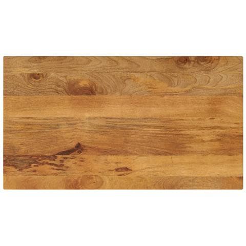 Piano per Tavolo 110x60x2,5cm Rettangolare Legno Massello Mango - Foto 1