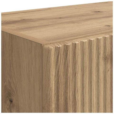 Mobile TV da parete Rovere artigianale 59,5 x 31 x 40 cm - Foto 9