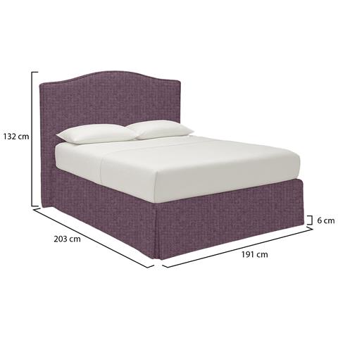 Turania - Letto Matrimoniale Sfoderabile, Viola Lilla - Foto 4