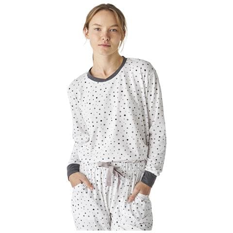 Pigiama Da Donna In Cotone A Maniche Lunghe Jjbep1501 - Foto 3