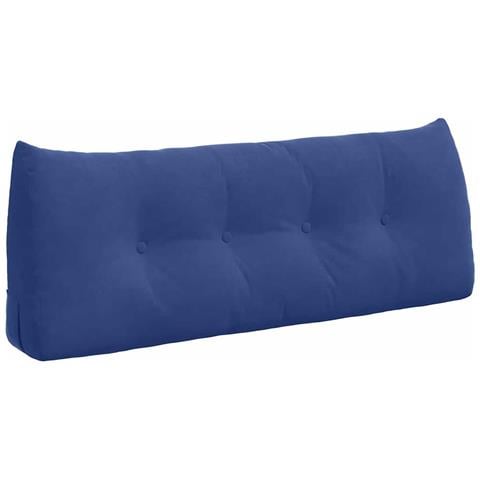Cuscino per Schiena Blu Polizia 120 x 24 x 50 cm Velluto - Foto 1