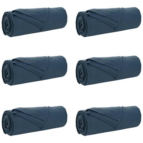 Coperte da Pile 6 pcs Blu navy 350 x 270 cm Panno - Foto 1