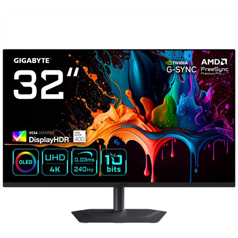 MO32U2 Monitor Gaming OLED 32” 4K UHD - 3840 x 2160, 240Hz, 0.03ms, 250 cd /m², G-Sync Compatibile, FreeSync Premium Pro, Display HDR True Black 400, HDMI 2.1, DisplayPort 1.4 - Foto 2