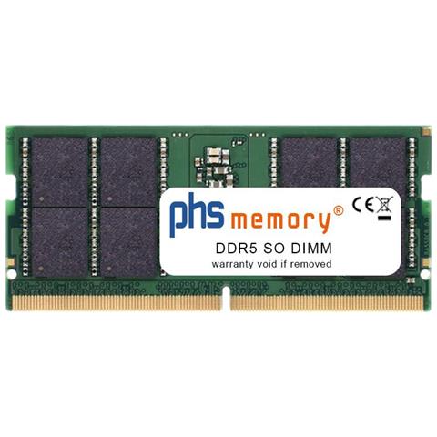 Memoria Phs 32gb Ram Lettore Compatibile Con Hp Omen 16-wf0690nd Ddr5 So Dimm 5600mhz Pc5-44800-s (sp518949) - Foto 1