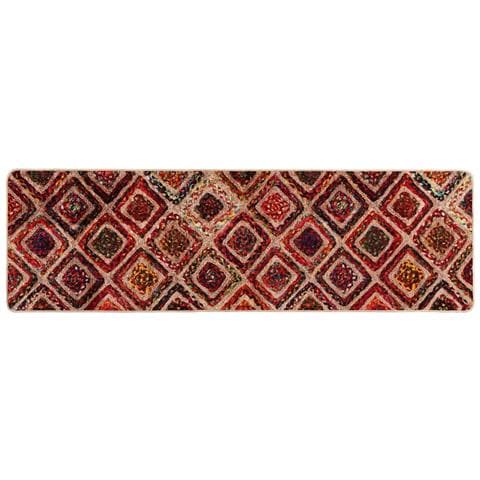 Runner Tappeto MARSA Multicolore 50 x 150 cm Poliestere e PVC - Foto 1
