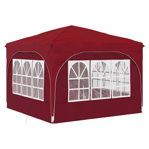 Tenda per feste a pop-up 290 x 290 x 245 cm Borgogna - Foto 9