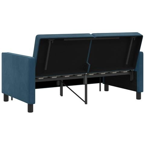 Divano letto Blu Tessuto - Foto 9