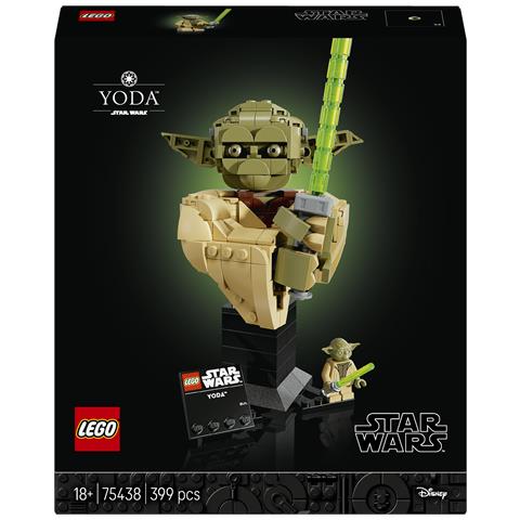 Star Wars 75438 Busto di Yoda, Kit di Modellismo per Adulti con Spada Laser e Minifigure da Collezione, Regalo per Fan - Foto 1