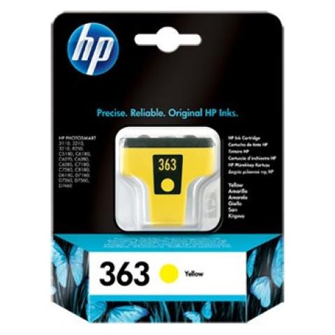 C8773EE Cartuccia Ink Originale 363 Gialla per HP 3110/3210 Capacità 350 Pagine - Foto 2