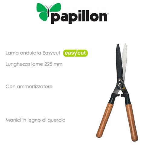 Forbici per Siepe Lama Ondulata 225 Mm Manici in Legno di Quercia - Foto 1