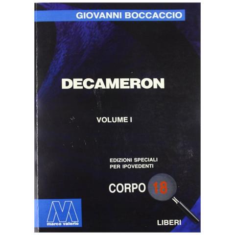 Boccaccio, Giovanni. - Il Decameron. [ Ed. Per Ipovedenti] . - Foto 1