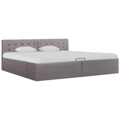Giroletto Con Contenitore Grigio Talpa In Tessuto 180x200 Cm - Foto 1