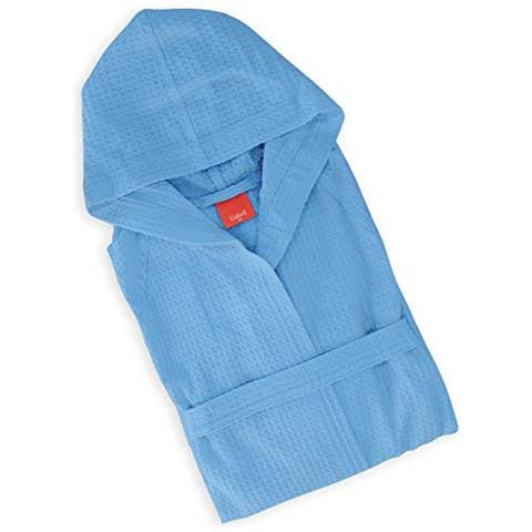 Gabel Golf Accappatoio Con Cappuccio, Cotone, Azzurro, Large - Foto 1