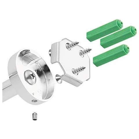 Cromo Acciaio Inossidabile Rotolo Di Carta Igienica Supporto Di Carta Viti Di Montaggio Supporto Per Bagno E Cucina Accessori Rotonda Dargento 304 In Acciaio Inox 20 Anni Di Garanzia A Parete - Foto 2