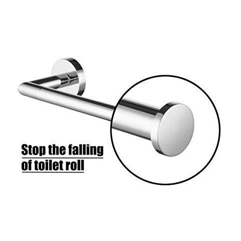 Cromo Acciaio Inossidabile Rotolo Di Carta Igienica Supporto Di Carta Viti Di Montaggio Supporto Per Bagno E Cucina Accessori Rotonda Dargento 304 In Acciaio Inox 20 Anni Di Garanzia A Parete - Foto 4